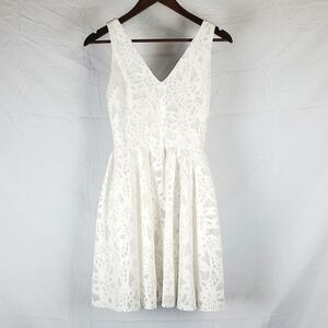 Aqua White Lace Floral Dress bachelorette, graduation, bridal,